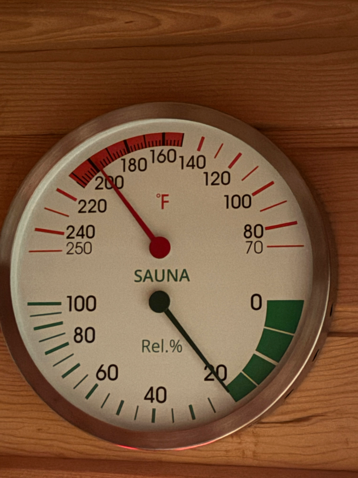 Infrared sauna temperature display in San Francisco apartment